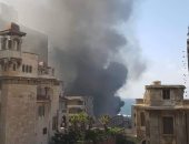 السيطرة على حريق فى شاطئ 26 يوليو بالإسكندرية