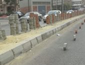 صور.. أعمال رصف وتطوير شوارع مصر الجديدة ومراقبة لحركة السيارات منعا للزحام
