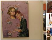 اللى يصبر ينول.. "سارة" رسامة فاتها المعرض المحلى فشاركت بلوحتها فى معرض روما