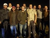 صور.. أحمد رزق يكشف كواليس تصوير فيلم الممر