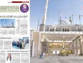 الانتهاء من تشطيب مسجد الفتاح العليم بالعاصمة الإدارية نهاية العام الجارى.. نسبة التنفيذ تخطت الـ%80.. المقاولون العرب: المسجد يتسع لـ17 ألف مصلٍ.. وطول المئذنة 92 مترا.. و1000 عامل وفنى يعملون على مدار الساعة