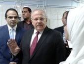 رئيس جامعة القاهرة يشيد بالمستشفى الفرنساوى ويوصى بالسرعة فى علاج المرضى