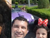 هيثم فاروق نجم منتخب مصر السابق يحتفل بعيد ميلاد ابنته صبا