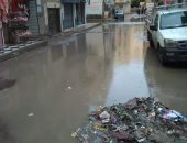 مياه الأمطار تغرق شوارع التمليك بكفر الدوار