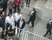 صور.. المنتخب الأولمبى فى استاد برج العرب لحضور مباراة مصر وتونس