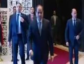 الرئيس السيسى يصل إلى قاعة مؤتمر التنوع البيولوجى بشرم الشيخ