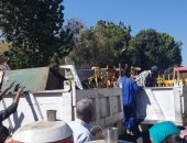 حملة إزالة إشغالات مكبرة بمنطقة المحطة شرق بمركز ادفو