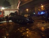 التحفظ على سيارة انقلبت فى ترعة المريوطية وعرضها على مهندس لفحصها