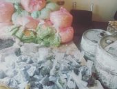 ضبط زيوت طعام مجهولة المصدر وخضروات فاسدة فى بنى سويف