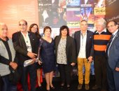 حسين ومصطفى فهمى ولبلبة يفتتحون معرض "رحلة مهرجان القاهرة"