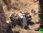 أول لقطات رسمية لحطام قاذفة ومروحية روسيتين أسقطتها تركيا بسوريا