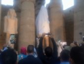 س وج.. كل ما تريد معرفته عن أعمال تجميع تمثال رمسيس الثانى بالأقصر