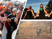 صور.. العالم هذا الصباح.. توترات على حدود المكسيك بعد حشود مهاجرو أمريكا الوسطى للولايات المتحدة..  الجيشان الكورى الشمالى والجنوبى يعيدان ترسيم الحدود العسكرية.. مظاهرات فى تشيلى تطالب بإنهاء العنف ضد المرأة