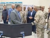 شاهد.. السيسى يتفقد تطورات الأعمال بمشروع أنفاق قناة السويس