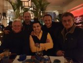 مناسبة تجمع خالد الغندور ونادر السيد بالفنان حسين فهمى.. شاهد الصورة