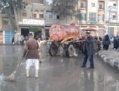 صور ..محافظ كفر الشيخ: إعلان الطوائ لمواجهة الأمطار ونزح المياه من الشوارع