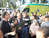 محافظ المنوفية يتفقد موقع غرق قارب بشتامى بالشهداء.. صور