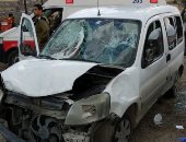 شاهد.. موقع دهس 3 جنود من قوات الاحتلال بالقرب من الضفة الغربية