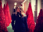 بلمسات ميلانيا ترامب.. شوف البيت الأبيض هيبقى عامل إزاى فى الكريسماس "صور"