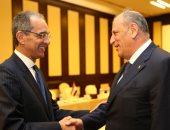 وزير الاتصالات المصرى يلتقى بنظيريه اللبنانى واليونانى فى "cairo ict" 