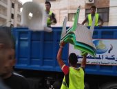 شرطة المرافق تواصل إزالة الإشغالات بمدينة 6 أكتوبر