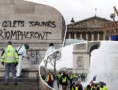 صور.. الفوضى تجتاح باريس.. و"السترات الصفراء" تحاصر محطات الوقود.. استمرار أعمال السلب والنهب فى موجهات الأمن والمحتجين.. الحكومة تبدأ حوار مع الأحزاب لاحتواء الموقف.. و"المعارضة" تطالب بـ"انتخابات مبكرة"