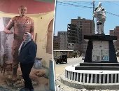 صور.. تمثال الشهيد أحمد منسى فى انتظار إزاحة الستار منذ 6 أشهر والمصير مجهول.. الأهالى: ملامحه غير مطابقة.. زوجة الشهيد: لا نعلم تفاصيل موعد افتتاحه.. ومحافظ الشرقية: لجنة متخصصة لوضع تقرير حوله