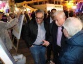 صور.. فنانو أوروبا ومصر فى بينالى شرم الشيخ يبدعون وسط إشادات الأجانب