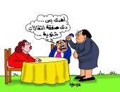 صراع الأندية فى صفقات اللاعبين بكاريكاتير "اليوم السابع"