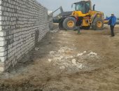 إزالة 65 حالة تعدى على الأراضى الزراعية والمبانى والمنشآت المخالفة جنوب بورسعيد