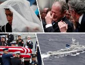 صور.. العالم هذا الصباح.. انطلاق مراسم جنازة الرئيس الأمريكى الأسبق جورج بوش الأب.. بدء البحث عن مفقودين بعد اصطدام طائرتين أمريكيتين قبالة اليابان.. ومهاجرون بالمكسيك يحاولون العبور للولايات المتحدة