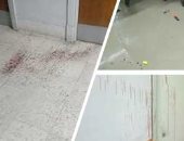 دماء على جدران العلم.. طالب يعتدى بـ"المشرط" على دكتور بجامعة أسيوط أثناء الشرح.. الأستاذ: فوجئت به خلفى وبكلمته "خد دى".. صراخ الطالبات نبهنى للشعور بالألم.. ولا خلافات بيننا.. والجامعة تقرر فصله.. صور