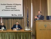 بروتوكول تعاون بين غرفتى"ملاحة بورسعيد" و"التجارة والصناعة اليونانية"