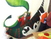 "ارسم تراثك" مبادرة فنية لتعليم طلاب الوادى الجديد الرسم وتجميل المدارس