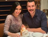 باسل خياط يحتفل بعيد ميلاد زوجته فى دبى