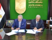 رئيس جامعة الإسكندرية يوقع اتفاقية تعاون مع أكاديمية الفنون لتوطيد العلاقات الثقافية