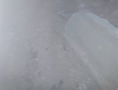 صور.. قارئ يحذر من مخلفات حفر كبيرة تهدد المارة بطريق الدائرى اتجاه بالمعادى