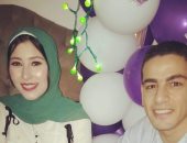 صور.. مهاجم الإسماعيلى يحتفل بخطوبته