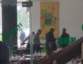 لاسارتي مدرب الأهلى الجديد يتناول الغداء فى مطعم النادى بعد توقيع العقود