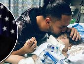 حظر السفر يحرم "شيماء صويلح" من رؤية ابنها قبل وفاته فى أمريكا.. "ديلى ميل": سافر به الأب للعلاج قبل 3 أشهر.. الأم اليمينة تعيش فى مصر ولا تستطيع السفر لطفلها فى كاليفورنيا.. عائلته: تريد احتضان طفلها لأخر مرة