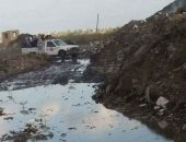 قارئ يشكو من سوء حالة الطريق فى قرية الطويل بالدقهلية بمياة الصرف الصحى