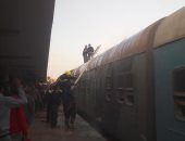 السيطرة على حريق عربة قطار داخل محطة بنها بالقليوبية