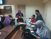 قوافل 100 مليون صحة تجرى الكشف الطبى داخل نادى قضاة بنى سويف