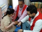 فريق طبى يفحص ذوى الاحتياجات الخاصة ضمن حملة "100 مليون صحة" فى المنوفية