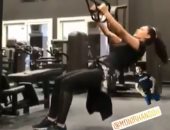 رشا مهدى تمارس الرياضة.. وصلاح عبد الله يمازحها: خفى علينا العضمة كبرت