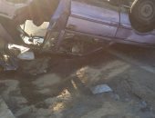 فيديو.. إصابة 8 أشخاص فى حادث تصادم 7 سيارات بطريق إسكندرية الصحراوى بسبب الشبورة