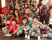 أخبار ميسى اليوم عن مشاركة عائلته احتفالات الكريسماس بـ يونيفورم العيد