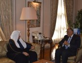 شكرى يبحث آفاق العلاقات المصرية السعودية مع رئيس مجلس الشورى السعودى