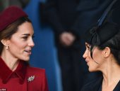 الكبيرة حلتها.. صور.. ابتسامات ميجان ماركل وكيت ميدلتون فى قداس الكريسماس