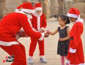 صورة اليوم.. بابا نويل بالفرعونى